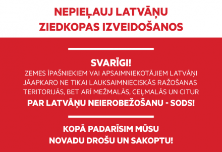 Aicina iznīcināt latvāņus