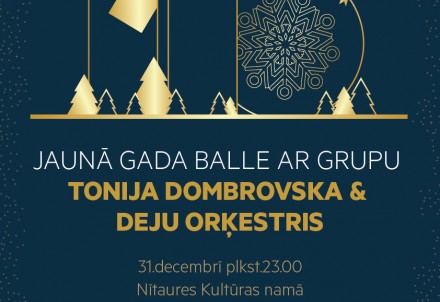 Jaunā gada ballē ar grupu "Tonija Dombrovska & Deju Orķestris"