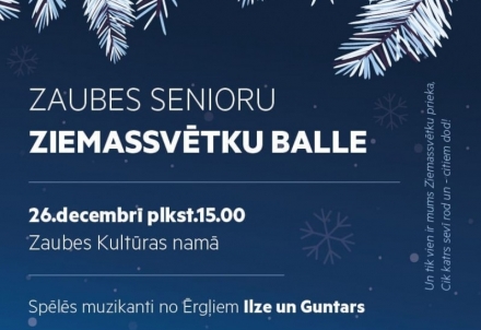 Zaubes senioru Ziemassvētku balle