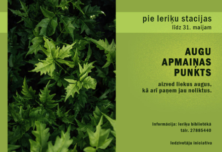Augu apmaiņas punkts pie Ieriķu stacijas