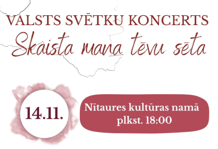 Valsts svētku koncerts Nītaurē