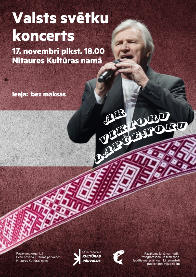 Valsts svētku koncerts ar Viktoru Lapčenoku Nītaurē