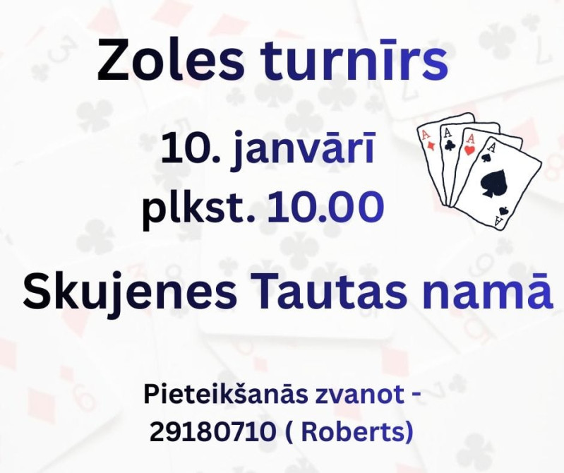 Zoles turnīrs Skujenes Tautas namā