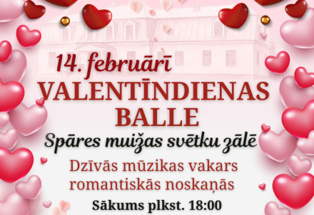 Valentīndienas balle Spāres muižā