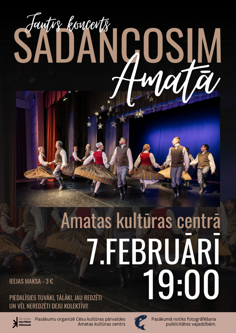 Deju kolektīvu koncerts "Sadancosim Amatā"