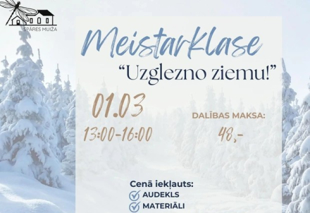 Meistarklase "Uzglezno ziemu" 2 Spāres muižā