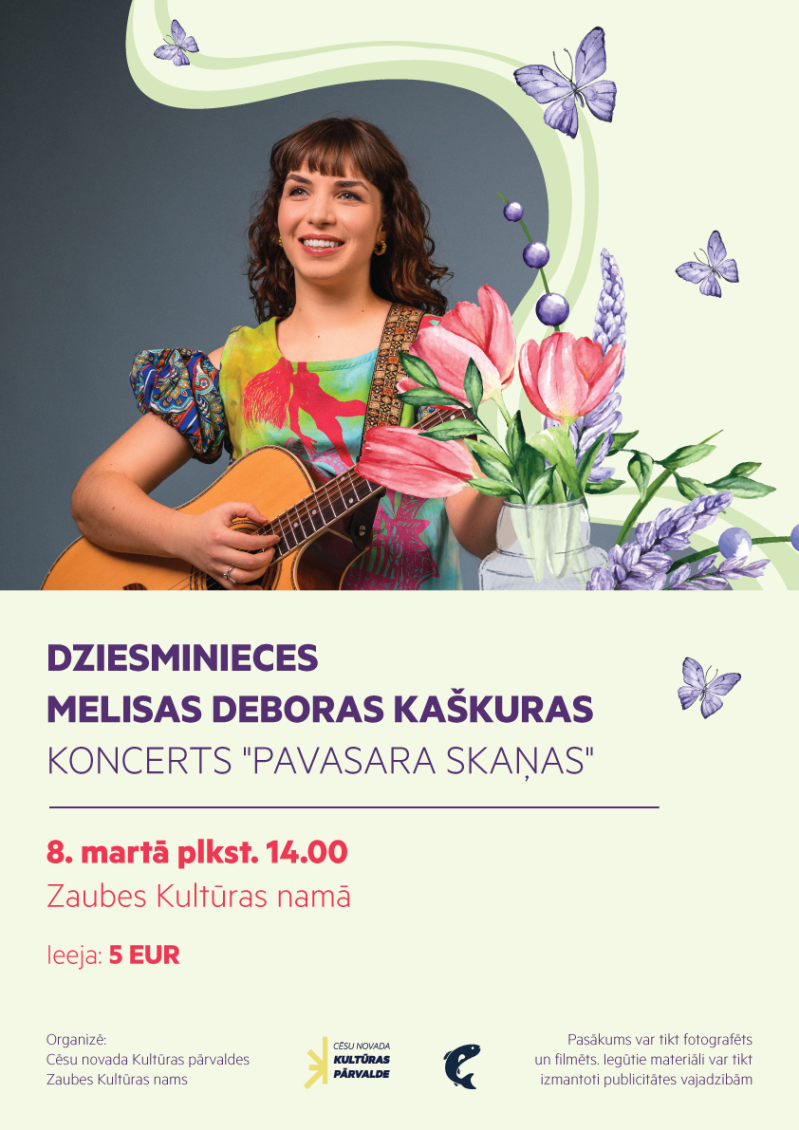 Melisas Deboras Kaškuras koncerts Zaubes Kultūras namā