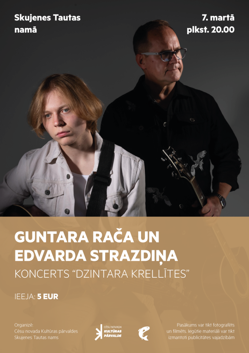 Koncerts "Dzintara krellītes" ar Guntaru Raču un Edvardu Strazdiņu