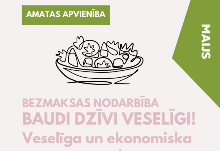 Bezmaksas nodarbība "Baudi dzīvi veselīgi"