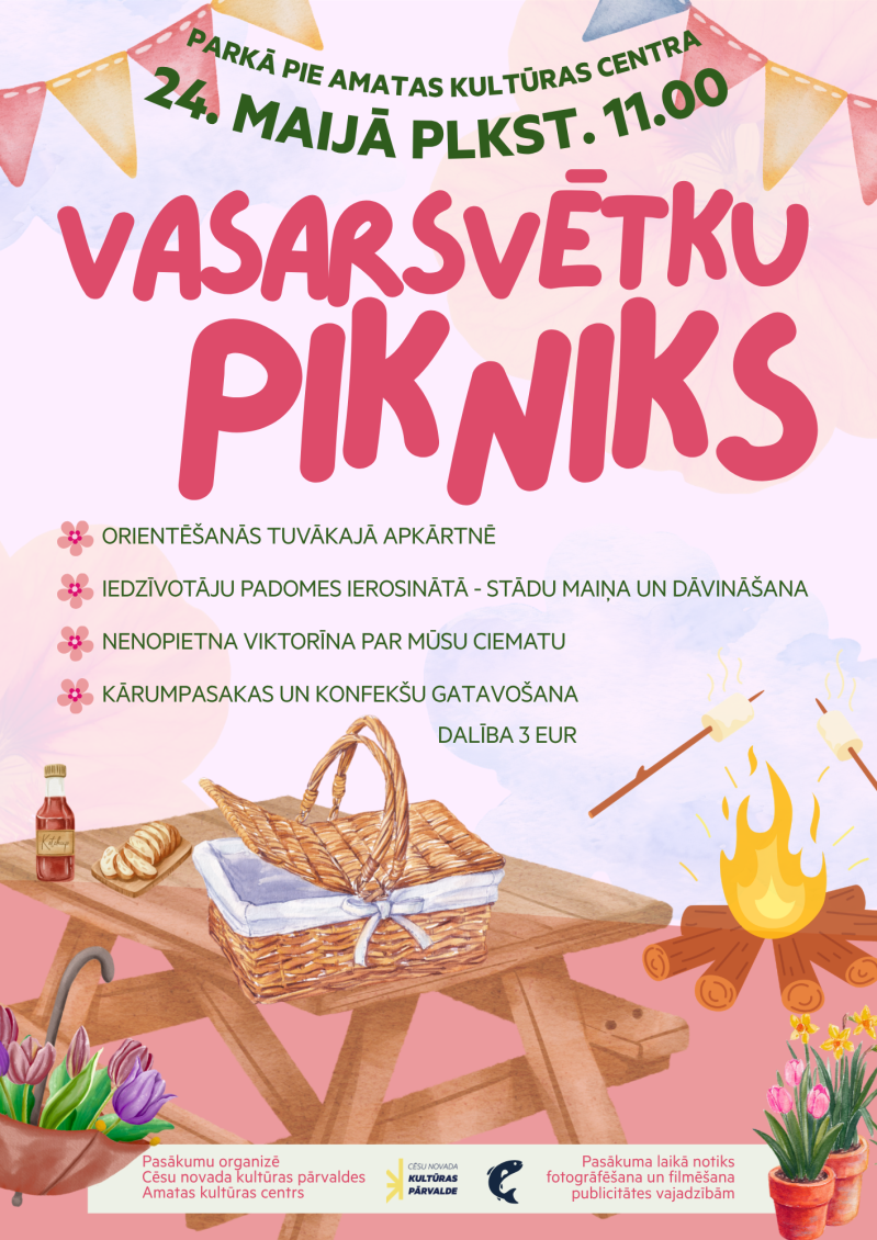 Vasarsvētku pikniks pie Amatas Kultūras centra