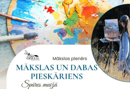 Mākslas plenērs "Mākslas un dabas pieskāriens" Spāres muižā