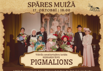 Vidrižu amatierteātra luga “Pigmalions" Spāres muižā